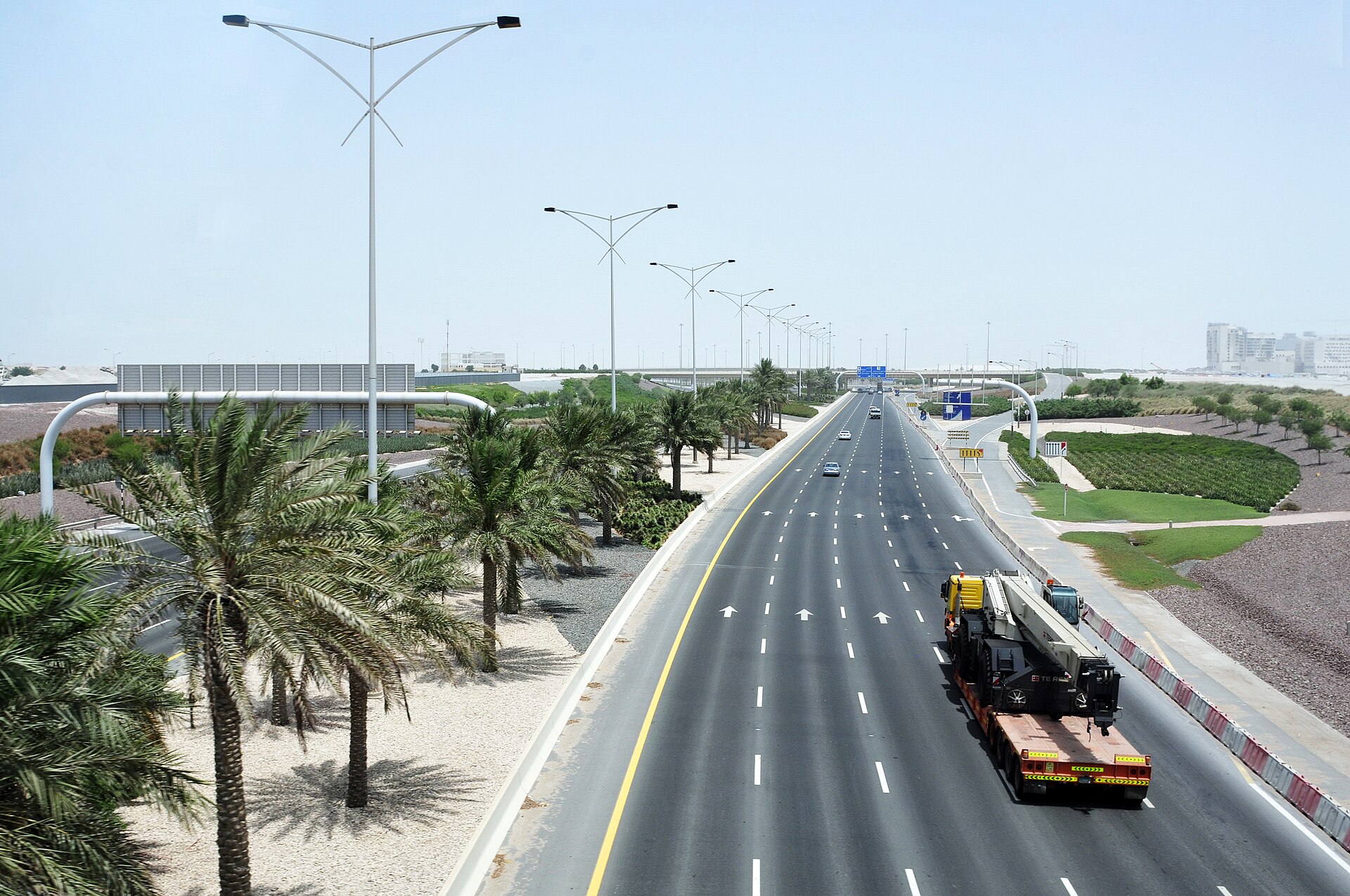 Yas Island skyline and coastal development